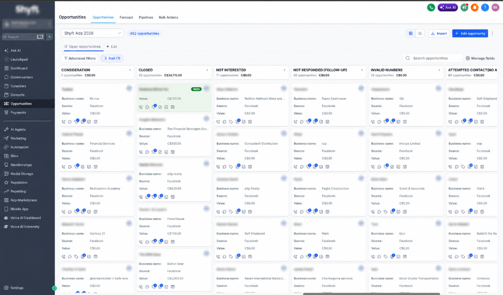 Multi-Channel Lead Pipeline & Automated CRM Engine