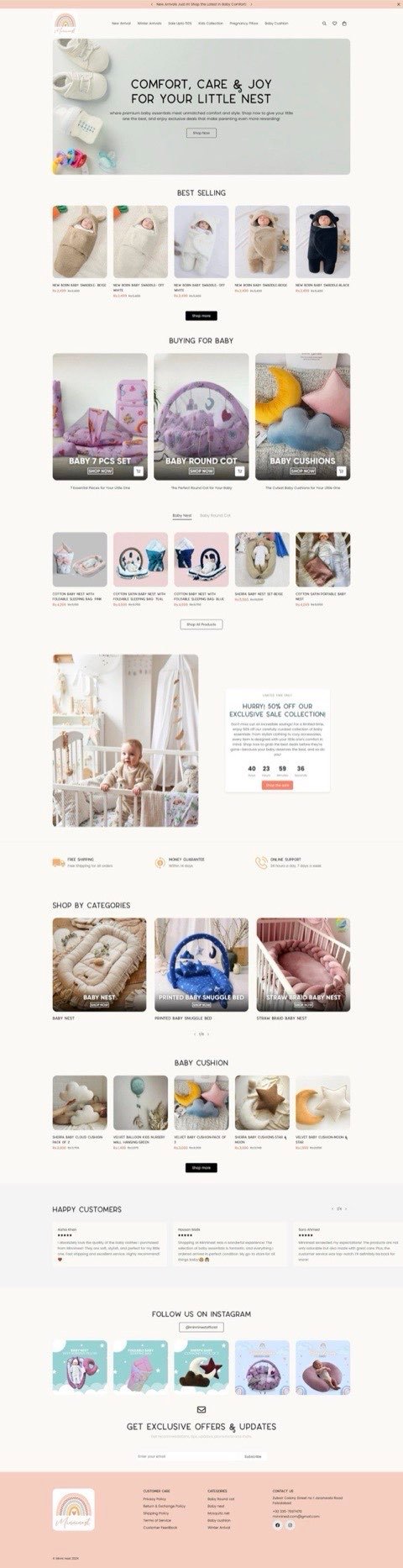 MININEST — Baby Comfort, Sleeping Bags & Nursery Store