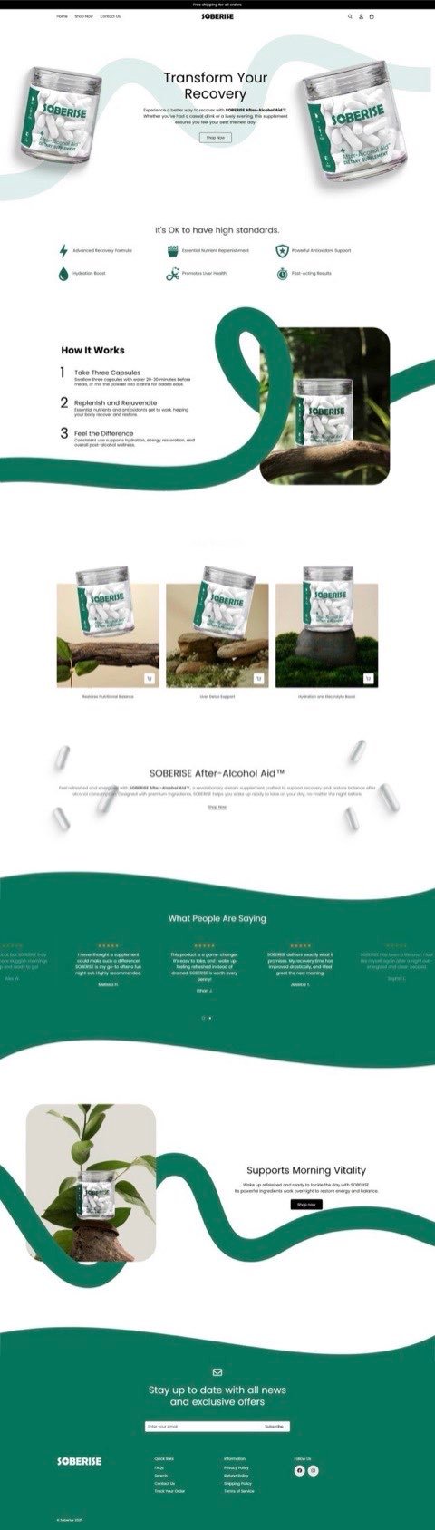 SHIFTING GEARS — Mind Up! Magnesium Drops Shopify Store